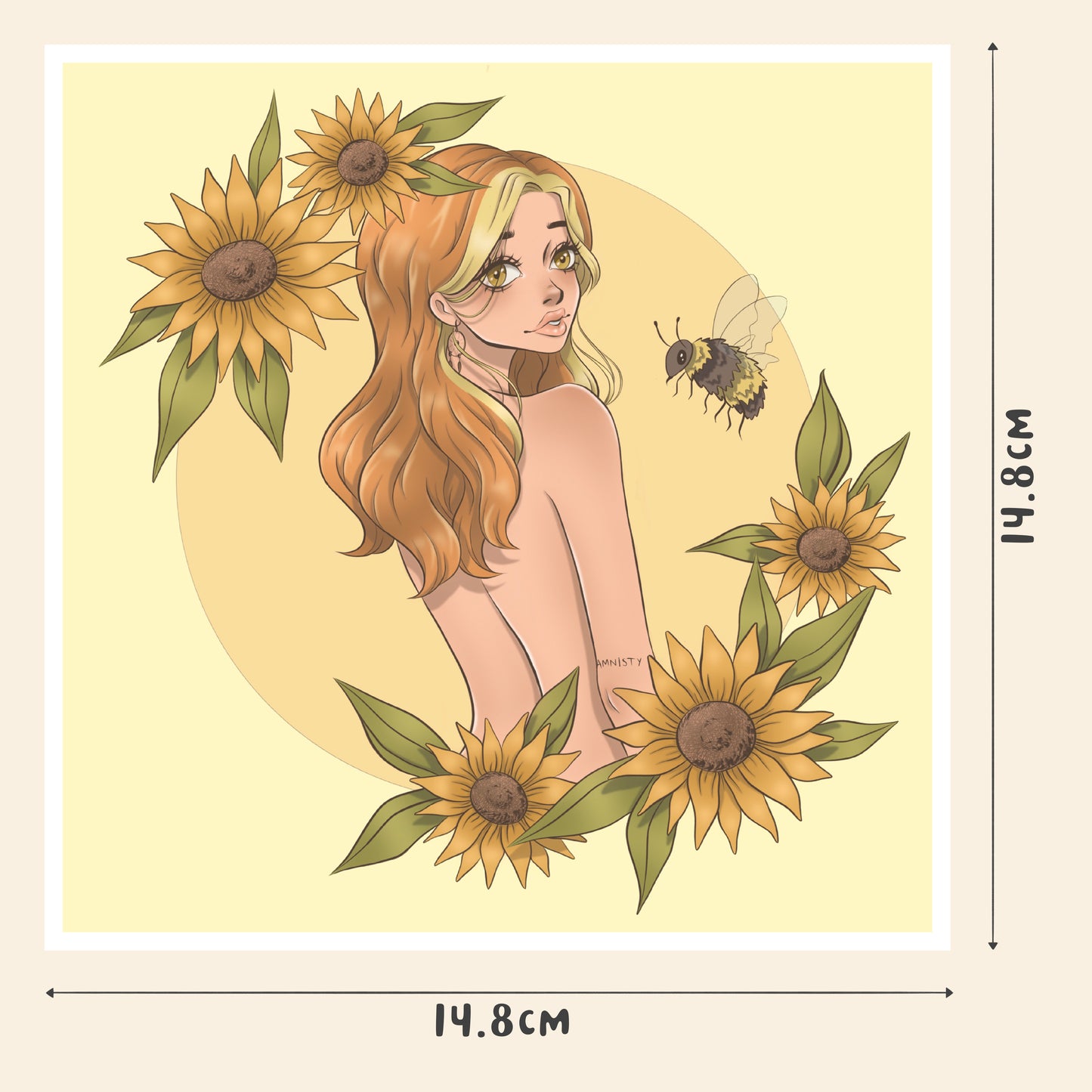 Summer & Sunflowers - Square Print