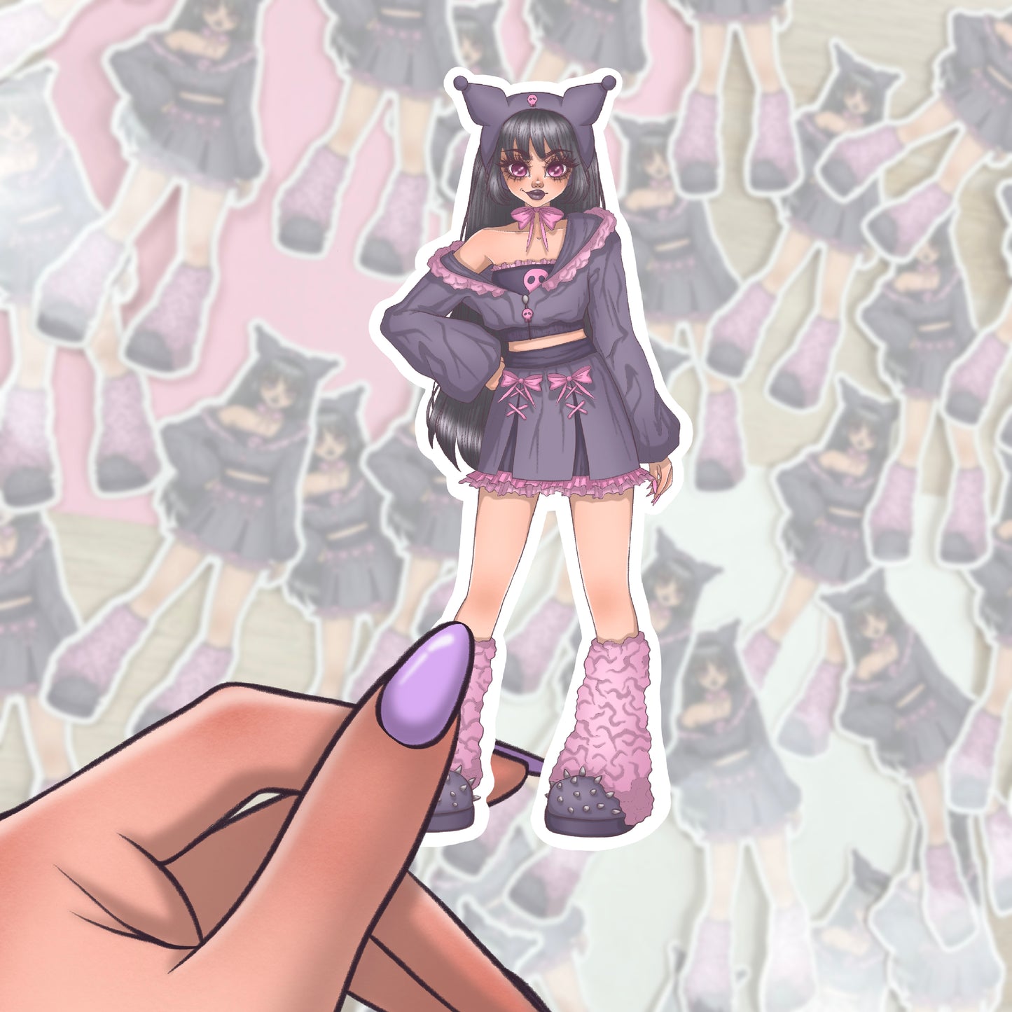 Kuromi - Sanrio Girls - Sticker