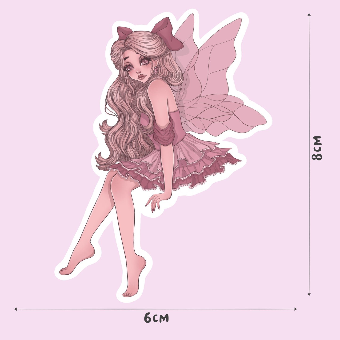 Rose Quartz Fairy - Crystal Fairies - Sticker