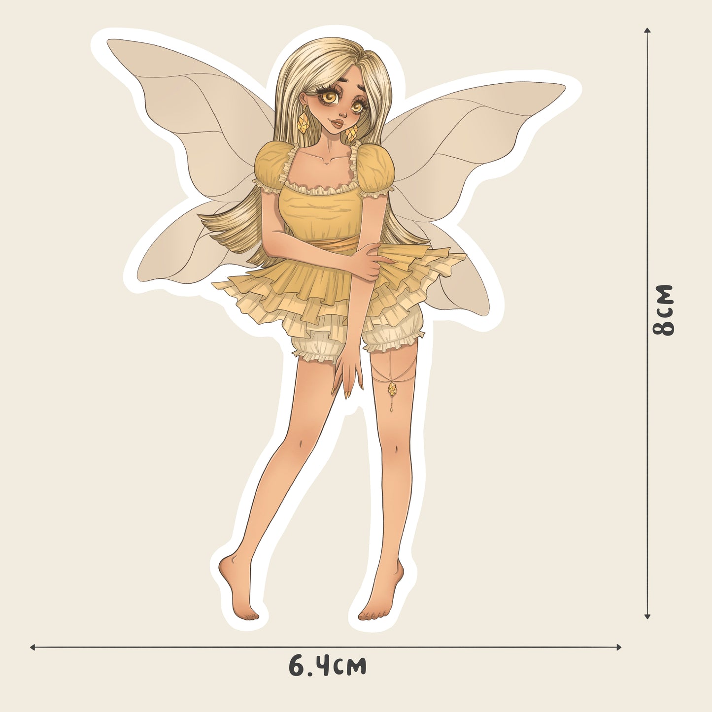 Citrine Fairy - Crystal Fairies - Sticker