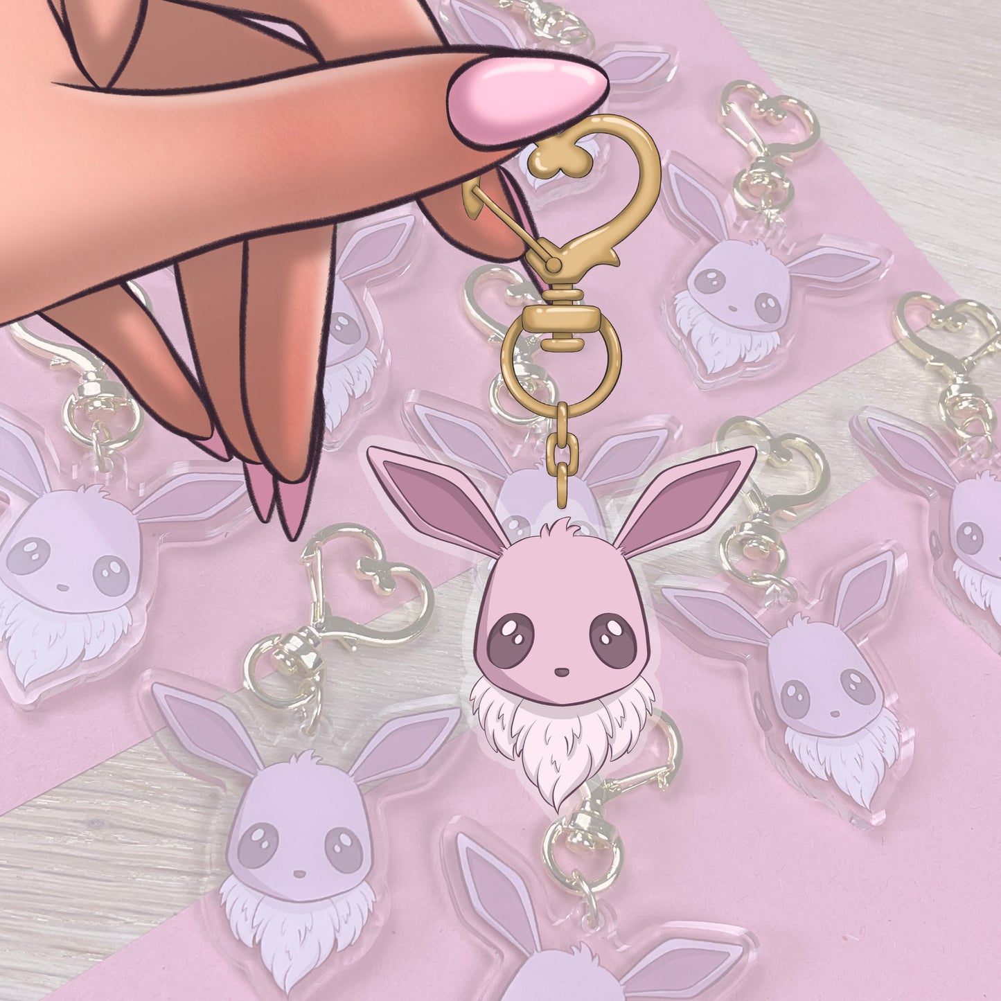 Eevee - Pokemon Trainer - Keyring