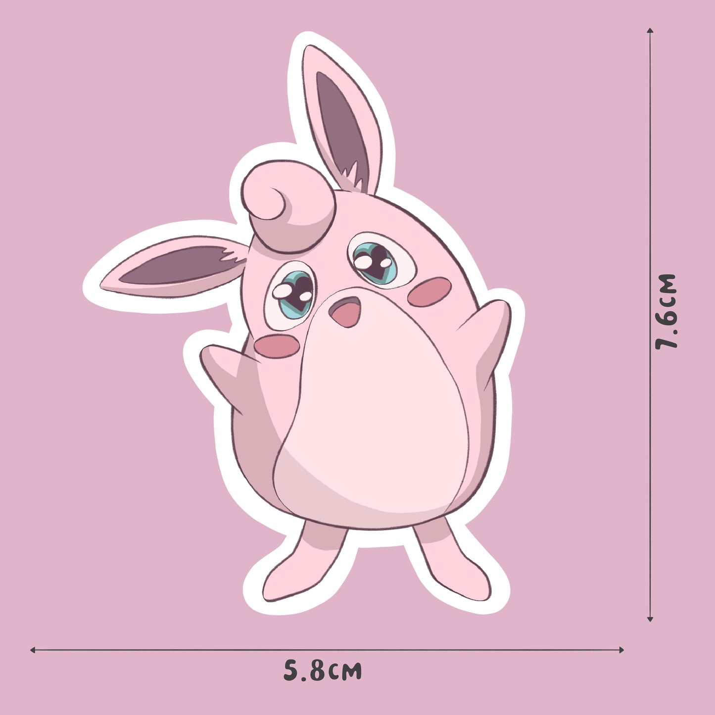 Wigglytuff - Pokemon Trainer - Sticker