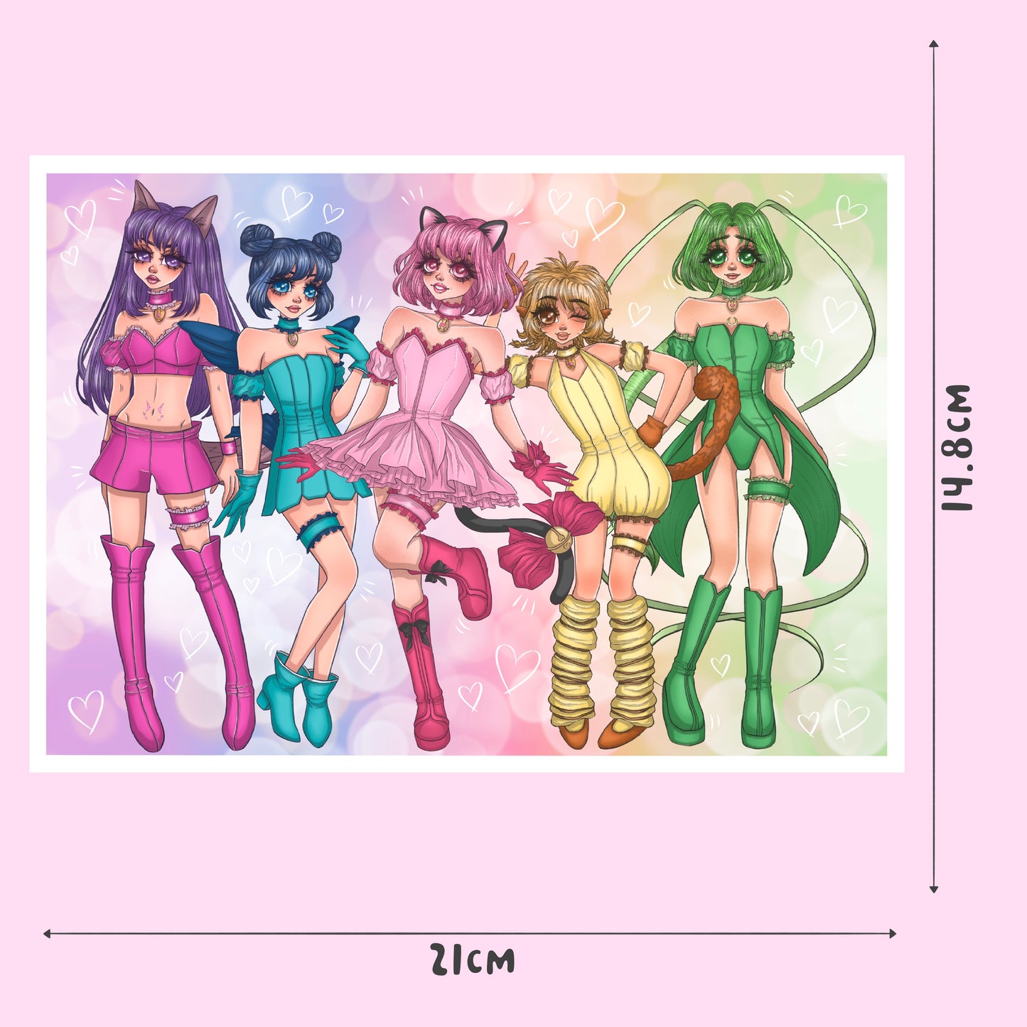 Tokyo Mew Mew Girls! - Tokyo Mew Mew - A5 Print